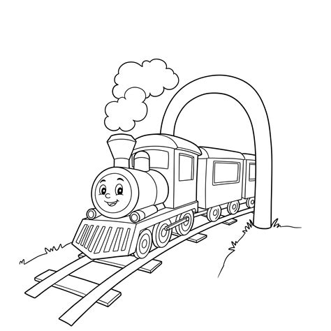 45 Train Coloring Pages for Kids: Hours of Fun on the Tracks