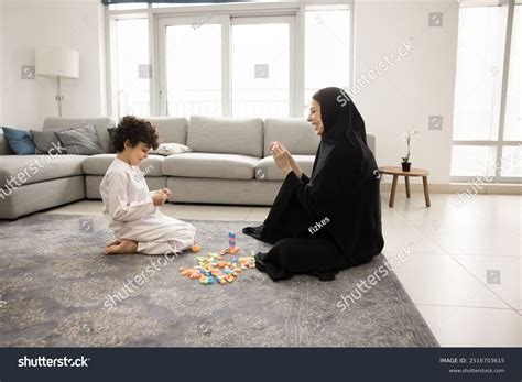 Happy Loving Arab Mother Cute Son Stock Photo 2516703615 | Shutterstock