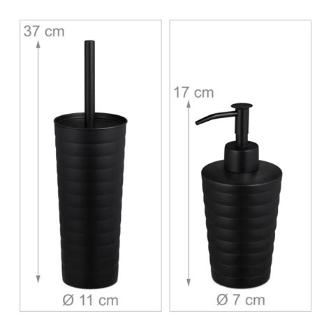 Buy 5-piece bathroom accessory set in black HERE