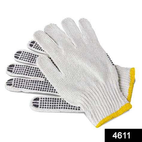 Cotton Hand Knitted Dotted Glove – Milansafety