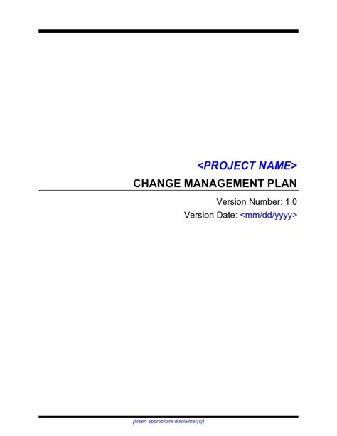 Change Management Program Template 的图像结果