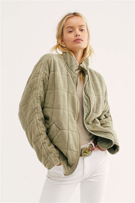 Womens Green Quilted Jacket Uk at Seth Darcy-irvine blog