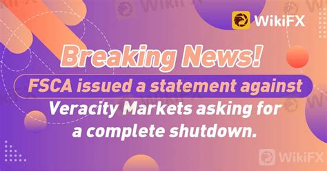 Breaking News! FSCA issued a statement against Veracity Markets asking ...