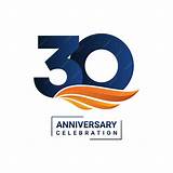 30th anniversary logo perfect logo design for anniversary celebration ...