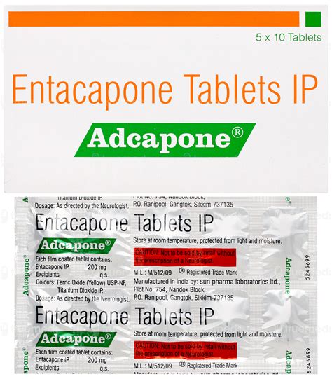Adcapone 200 MG | Order Adcapone 200 MG Tablet Online at Truemeds