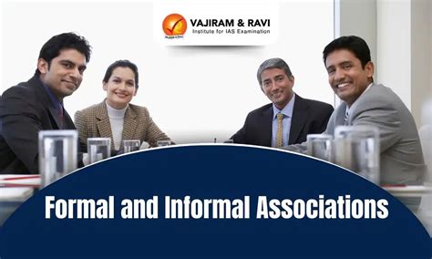 Formal and Informal Associations, UPSC Notes