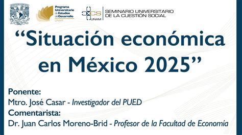 SUCS -Situación económica en México 2025, Auditorio Jesús Silva Herzog ...