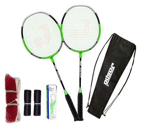 Buy jaspo Cosmo EZ100 NANOTECH Carbon Fiber Badminton Combo [Including ...