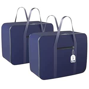 Kuber Industries Pack of 2 Nylon 72L Large King Size Underbed Storage ...