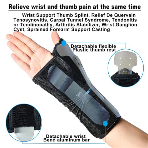 Buy VISKONDA Wrist Brace&Thumb Spica Splint,Support for De Quervain's ...