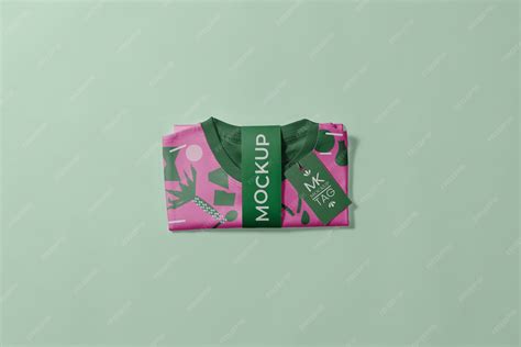 Premium PSD | Folded t shirt mockup design