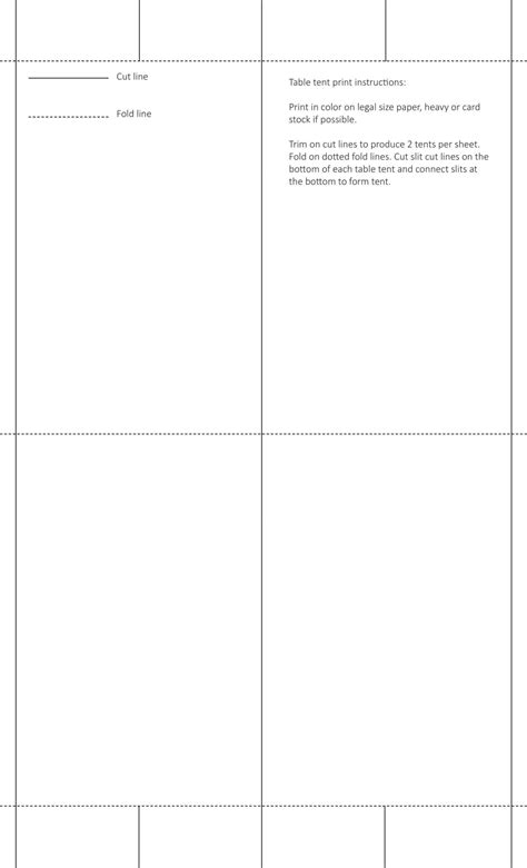Free Printable Table Tent Templates [PDF, Word] Editable