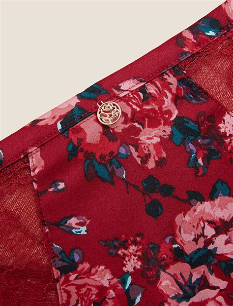 Buy Rose Print Brazilian Knickers at Marks & Spencer