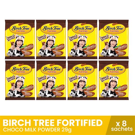 BIRCH TREE Fortified Choco Milk Powder 29g x 8 sachets – Biggrocer