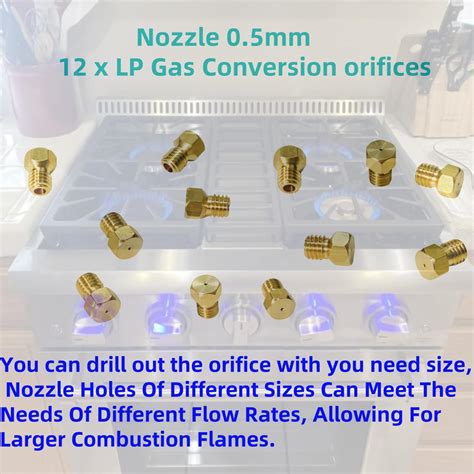 Burner Orifice Size Chart Natural Gas & Propane Stove Conversion