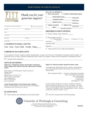 Fillable Online greensburg pitt By Mail - University of Pittsburgh at ...