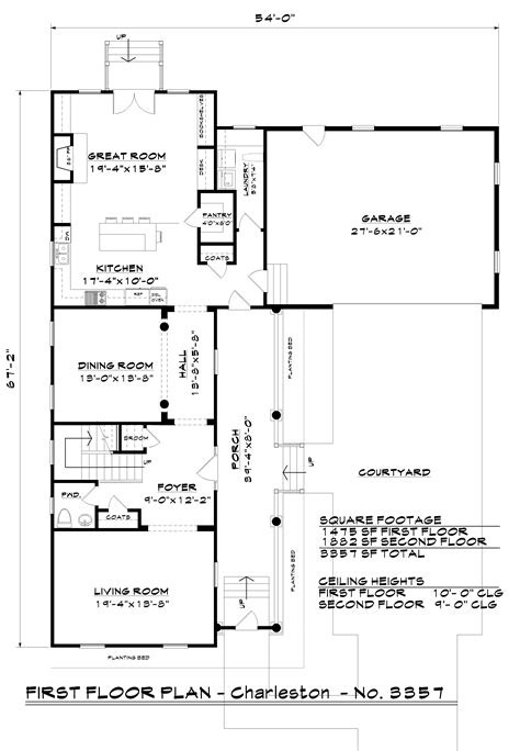 Charleston Single House Plans - House Plans