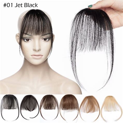 Benehair Thin Air Bangs Fringe Clip In 100% Real Remy Human Hair ...
