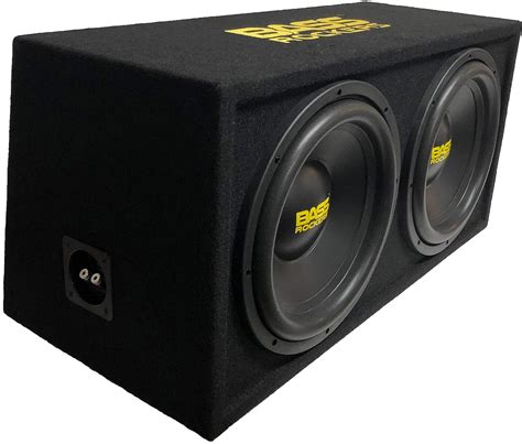 Bass Rockers 2400W Max 12" Subwoofer Loaded Enclosure Box 1 Ohm Single ...