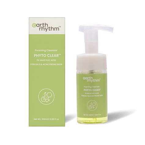 Earth Rhythm 1% Salicylic Acid Foaming Face Wash with Centella Asiatica ...