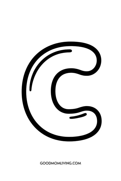 Printable Bubble Letter C - Bubble Letters Alphabet