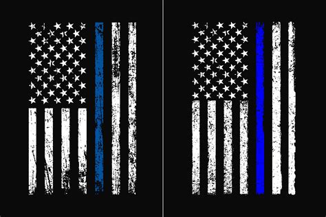 Thin Blue Line Flag Thin Blue Line Blackout American Flag 3x5 Ft US