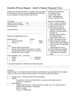Iphone Repair Pdf - Fill and Sign Printable Template Online
