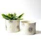 Off-White Mini Metal Planter