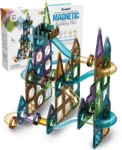 KIDOLOGY DIY Colorful Magnetic Disc Ball Pipe STEM Building Blocks 100 ...