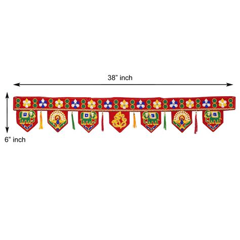Webelkart Premium Swastik Traditional Art Handmade Door Bandarwal toran ...