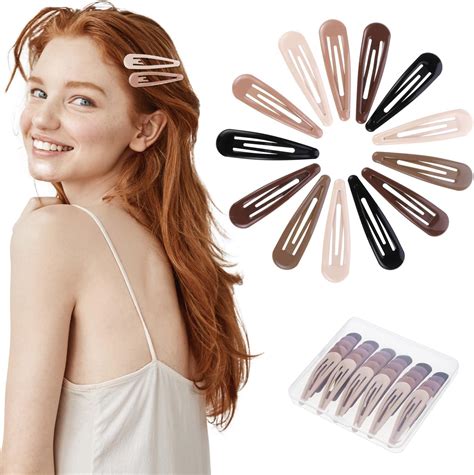 Amazon.com : 30 Pcs 5 Colors Large Metal Snap Hair Clips, 2.8 Inch Hair ...