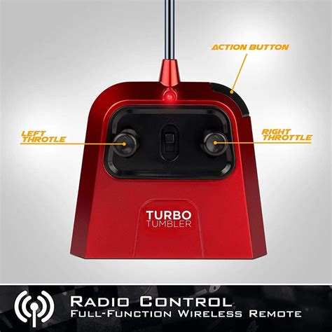 Buy Sharper Image Toy RC Monster Spinning Car - Turbo Tumbler Red For ...