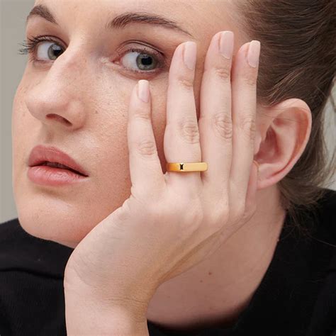 Buy Plain Bar Ring | Gold Plating – PALMONAS