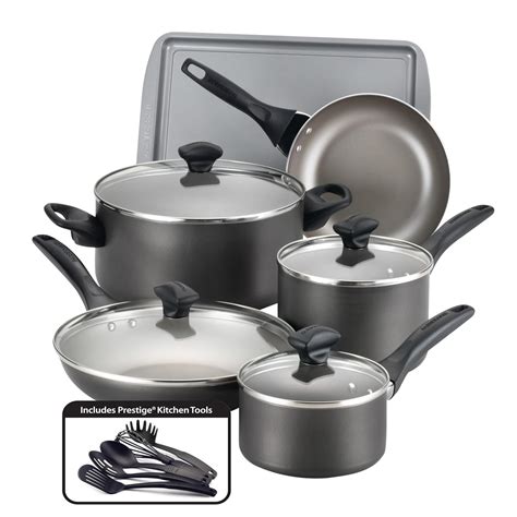 Buy Farberware Dishwasher Safe Nonstick Aluminum 15-Piece Cookware Set ...
