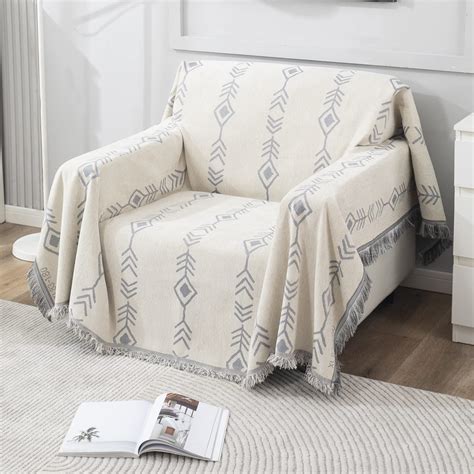 HOKIPO Chenille Thick And Soft Sofa Cover Throw Blanket Couch Protector ...