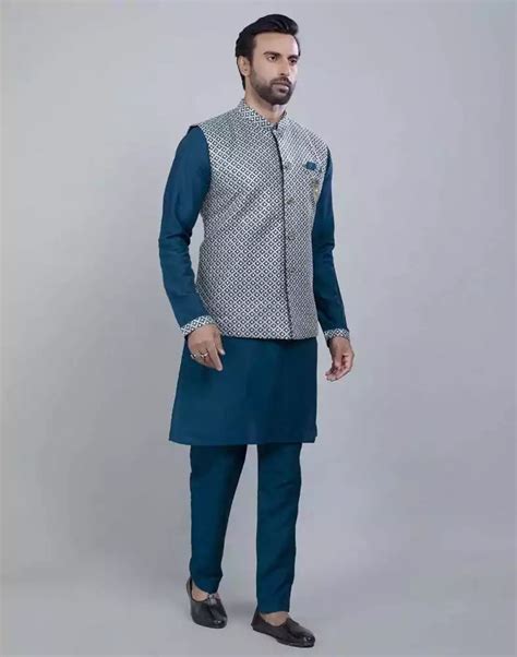 Rama Green Heavy Thread and Sequence Work Kurta Jacket Set – South ...