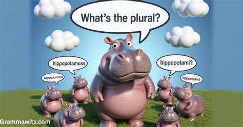 What's the Plural of Hippopotamus? Is it Hippopotamuses?