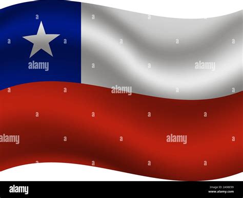 National flag of Republic of Chile. original colors and proportion ...