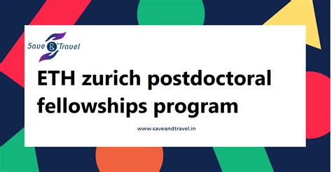 ETH Zurich Postdoctoral Fellowships 2020