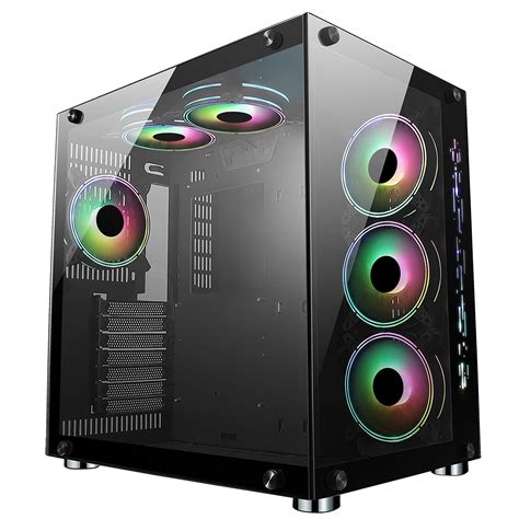 Cit Jupiter Mid Tower Atx Argb Pc Gaming Case Black | Desertcart INDIA