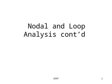 Node Analysis Examples 的图像结果