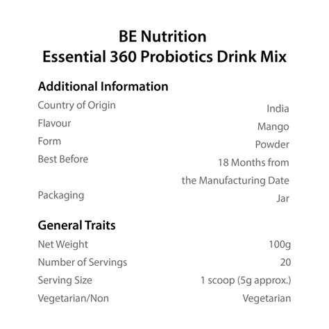 Probiotic Drink Mix - Probiotics 360 | Herbs and Hills – HERBS AND HILLS