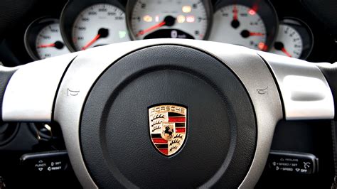 Download wallpaper Porsche, vehicle, console, steering wheel, section ...