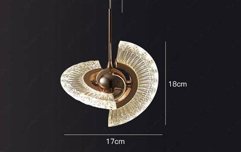 Home › led 1-Light Gold Twistable Crystal Hanging Pendant Ceiling Lamp ...