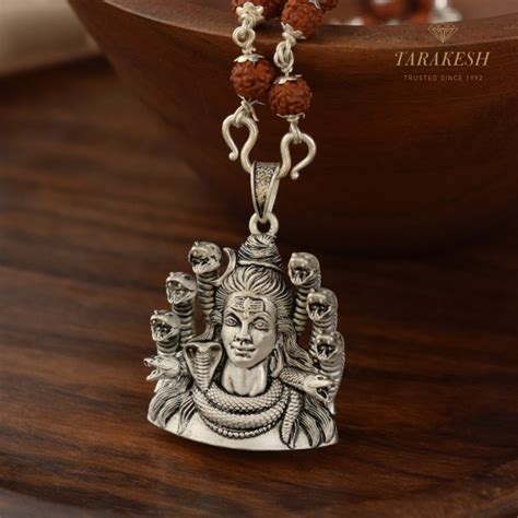Shiva Pure Silver Pendant: Nagendra Edition