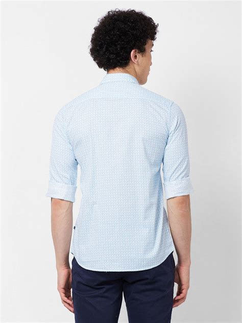 Parx Men White Printed Slim Fit Cotton Casual Shirts – MyRaymond