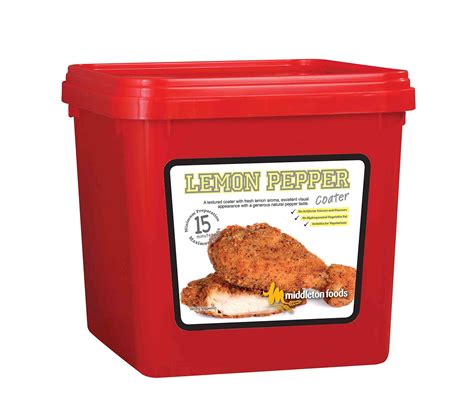 Buy Middletons Lemon Pepper Coater Glaze 2.5kg Resealable Red Tub ...