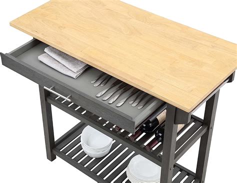 Buy Convenience Concepts Designs2Go 3-Tier Kitchen Prep Island with ...