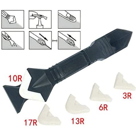 Silicon Caulking Tool, Sealant Spreader Spatula and Scrap/Caulk Removal ...