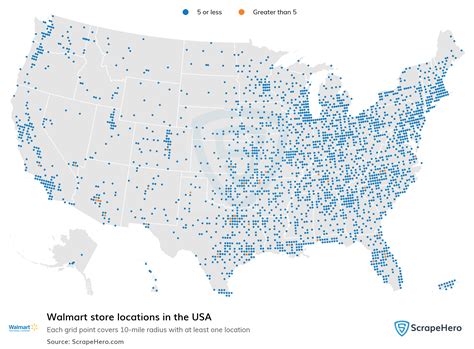 Map Of All 4,612 Walmart Locations In The US By State
